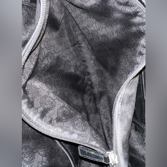 Black Leather Tote Bag MK - Picture 9 of 15